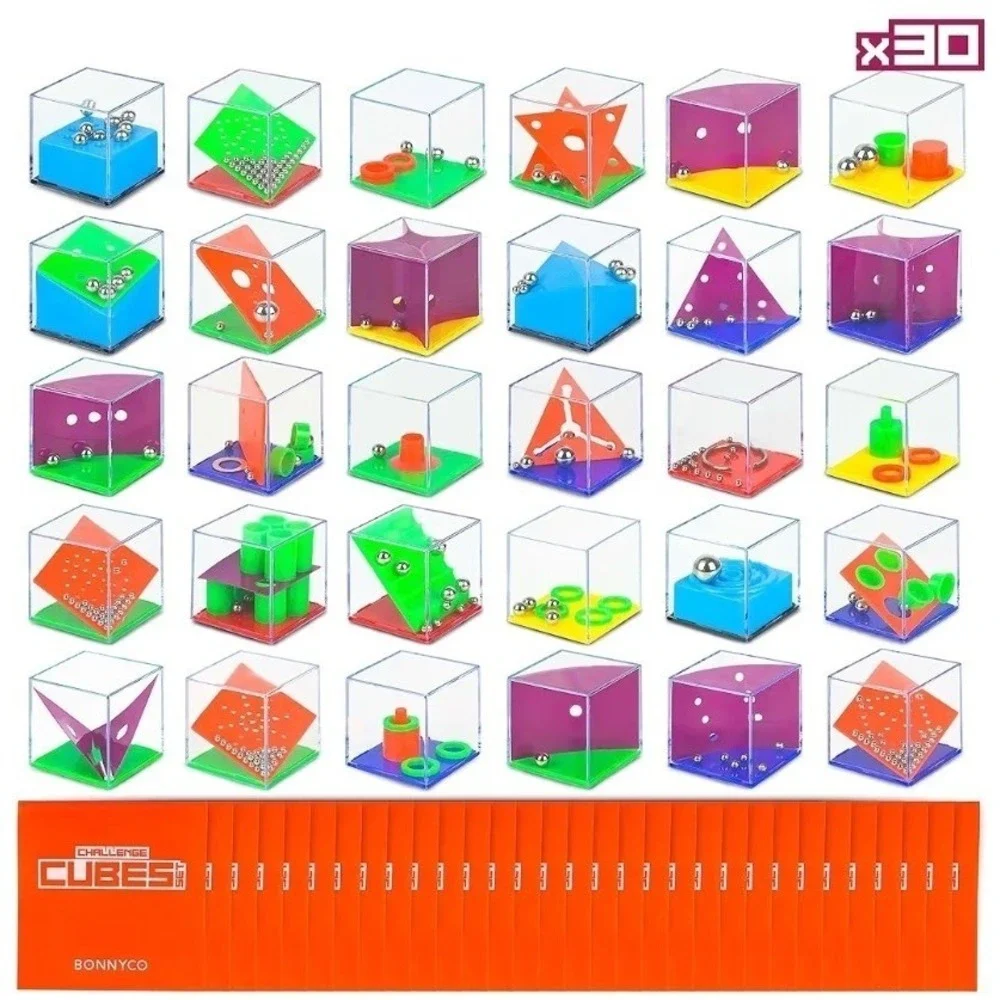 Brain Teaser Puzzles Cubes Kids Party Favors Pack 30 Pinata Goodie Bags Stuff...